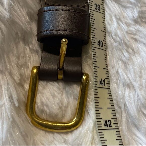 A Tail We Could Wag Colorful Woven and Brown Leather Belt - Picture 5 of 9